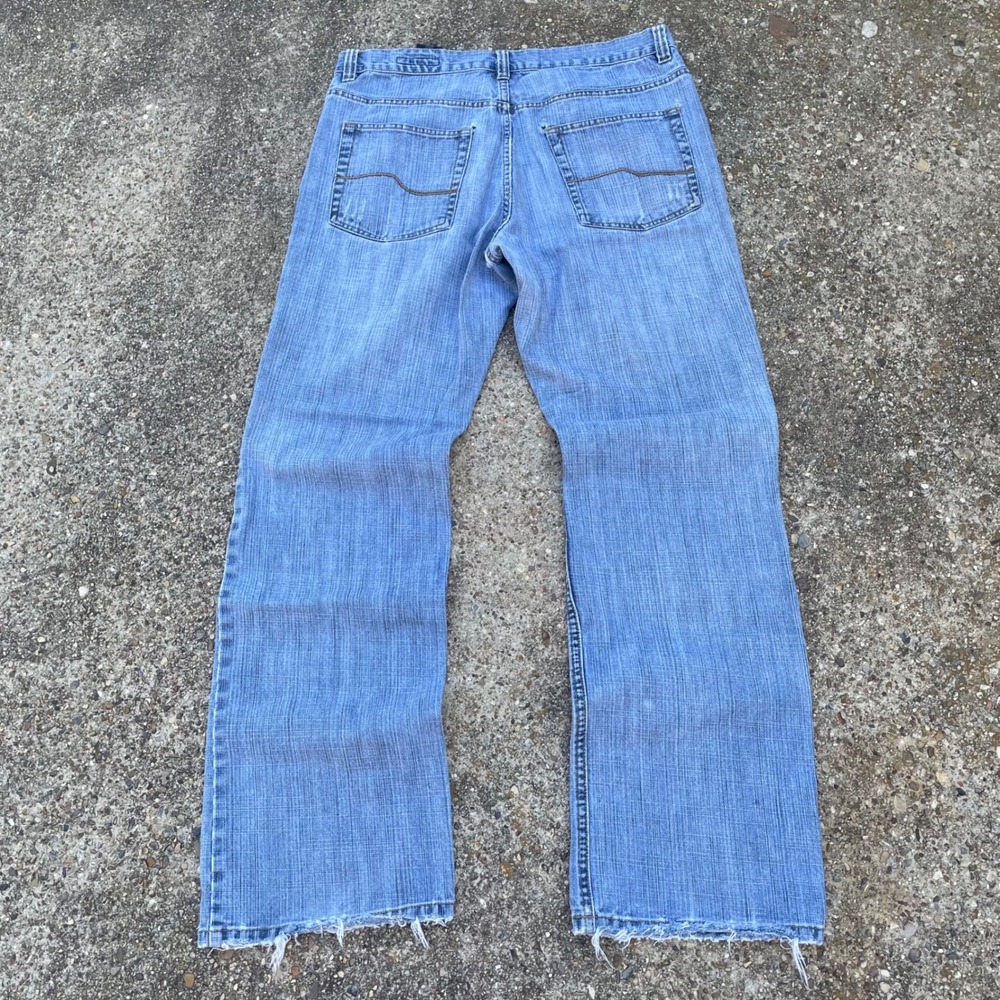 J. Ferrar Mens Light Wash Straight Leg Denim Jeans Blue Size 34 - Picture 2 of 8